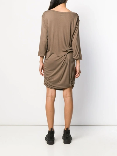 Pre-owned Maison Margiela '1990s Scoop Neck Dress In Neutrals