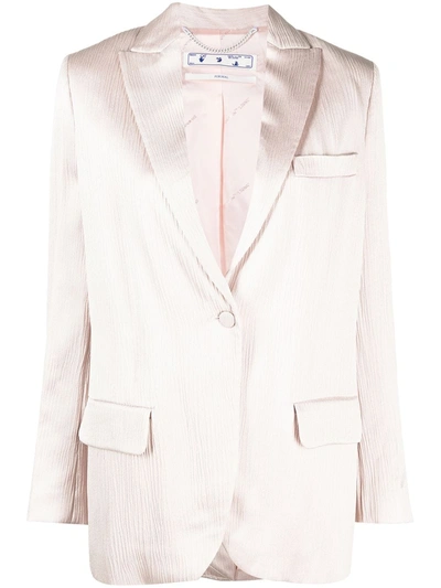 Shop Off-white Tomboy Single-breasted Blazer In Pink