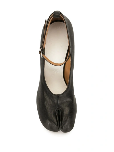 Maison Margiela Tabi 80mm Mary Jane Pumps In Black