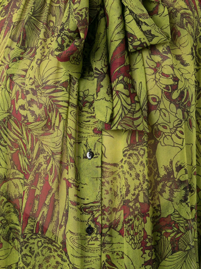 Shop Lenny Niemeyer Printed Premium Silk Shirt In Green