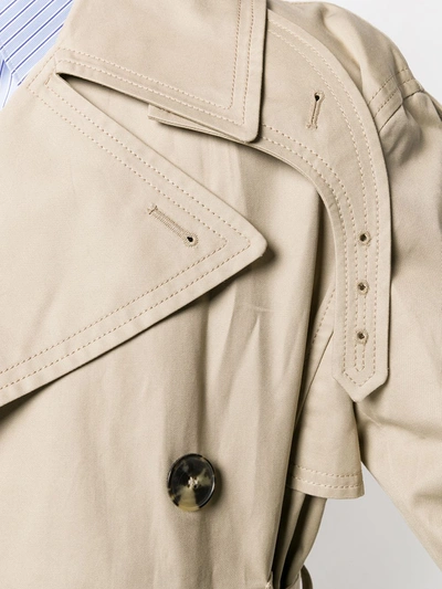 Shop Valentino Uniform Couture Trench Coat In Neutrals