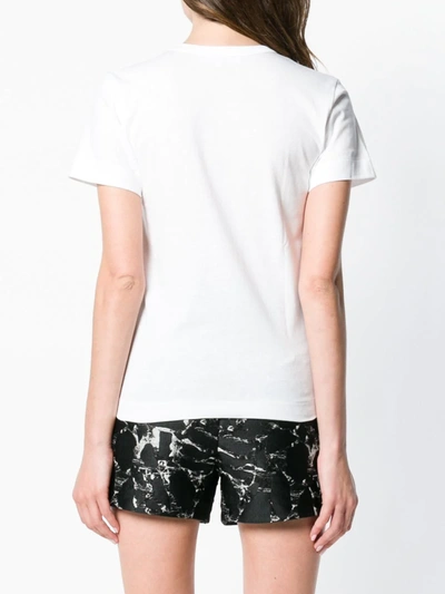 Comme Des Garçons Play Heart Print T-shirt In White
