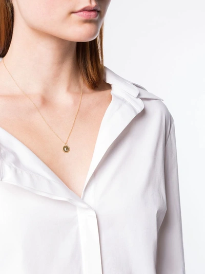 David Yurman 18kt Yellow Gold Cable Collectibles Diamond L Initial Pendant Necklace In 18k Yellow Gold And Diamon In 88adi