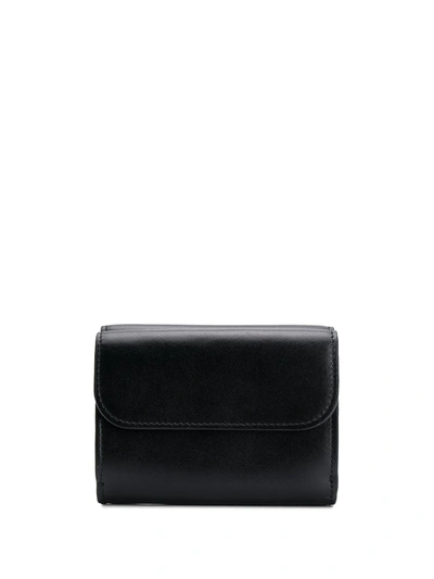 Shop Chloé C Mini Trifold Wallet In Black