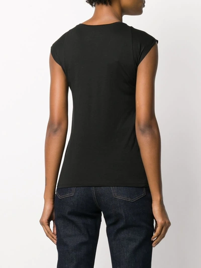 Shop Frame Le Mid Rise Tank Top In Black