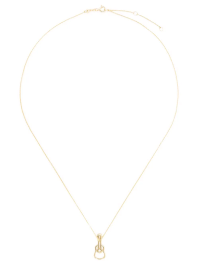 Shop Aliita Guitar-charm Necklace In Gold