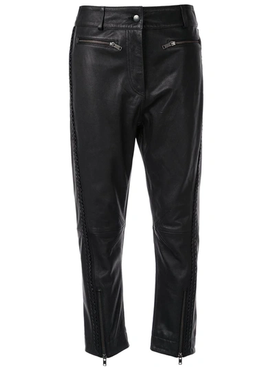 Shop Haider Ackermann Cropped Trousers In Black