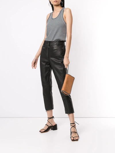 Shop Haider Ackermann Cropped Trousers In Black