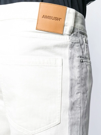 Shop Ambush Side Panel Loose Fit Jeans In White