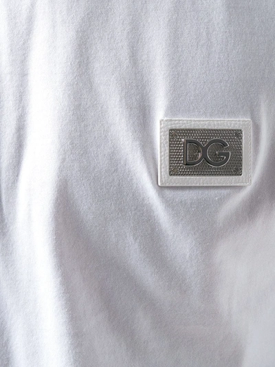 Shop Dolce & Gabbana Logo Patch T-shirt In White