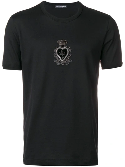 Shop Dolce & Gabbana Dg Logo T-shirt In Black
