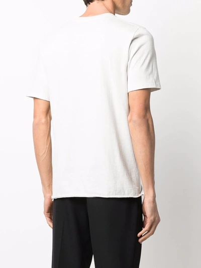 Shop Saint Laurent Micro-logo Short-sleeve T-shirt In Nude