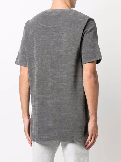 Shop Orlebar Brown Textured Cotton T-shirt In Grey