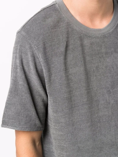 Shop Orlebar Brown Textured Cotton T-shirt In Grey