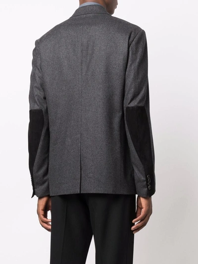 Billionaire Embroidered-logo Tailored Blazer In Grau