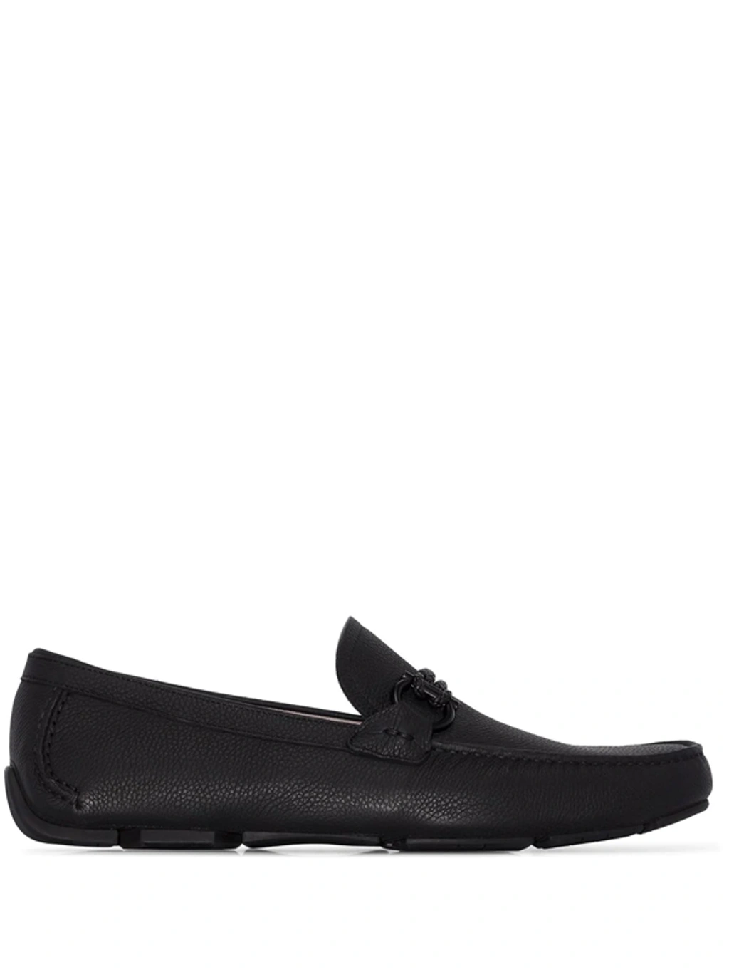 Ferragamo Front 4 Leather Loafers In Nero | ModeSens display picture 1