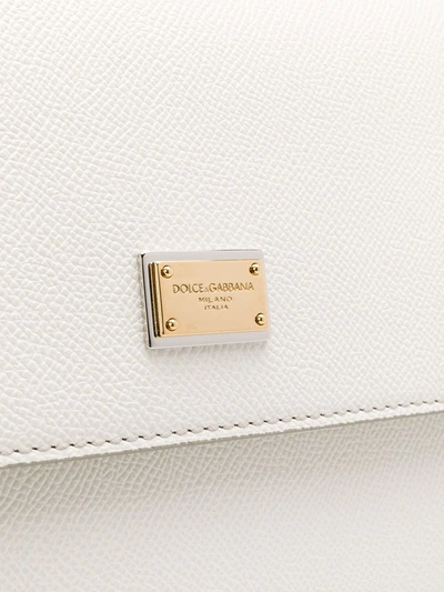 Dolce & Gabbana Medium Sicily Shoulder Bag In White