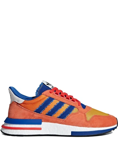 Shop Adidas Originals X Dragon Ball Z Zx 500 Rm "goku" Sneakers In Orange