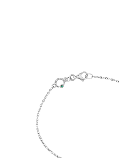 Shop Courbet 18kt Recycled White Gold Laboratory-grown Diamond Co Chain Bracelet In Silber