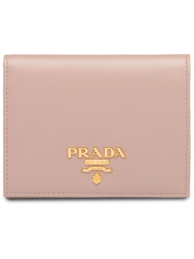 PRADA SAFFIANO小牛皮钱包 - 粉色