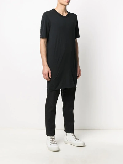 Shop 11 By Boris Bidjan Saberi Lengthened T-shirt In Black