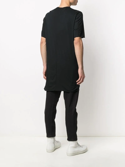 Shop 11 By Boris Bidjan Saberi Lengthened T-shirt In Black
