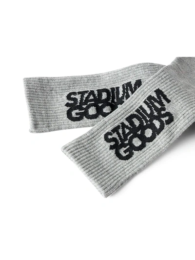Stadium Goods Logo-print Crew Socks In Grey