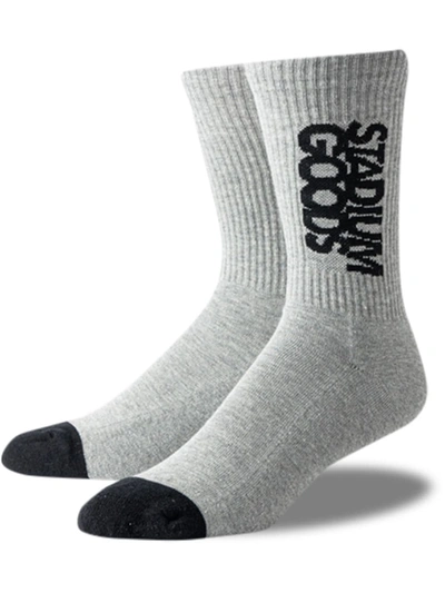 Stadium Goods Logo-print Crew Socks In Grey