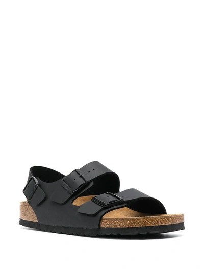 Shop Birkenstock Milano Birko-flor Sandals In Black