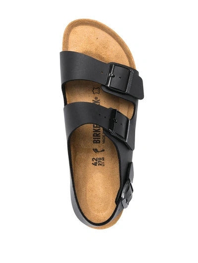 Shop Birkenstock Milano Birko-flor Sandals In Black