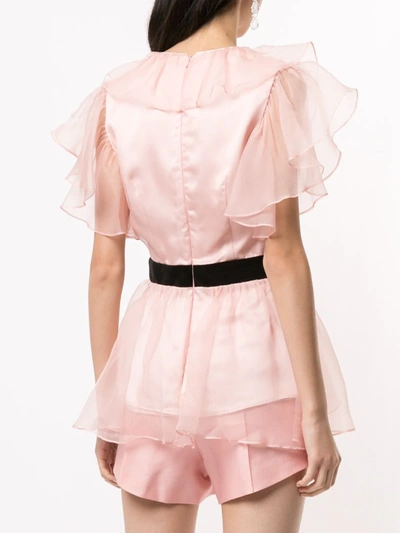 CHANDELIER 束腰伞摆V领罩衫