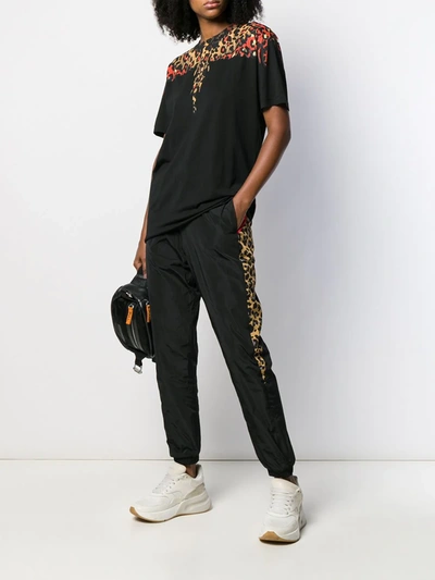 Shop Marcelo Burlon County Of Milan Leopard-print Track Pants In Black