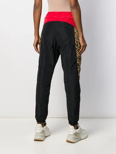 Shop Marcelo Burlon County Of Milan Leopard-print Track Pants In Black