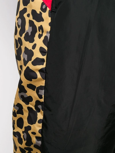 Shop Marcelo Burlon County Of Milan Leopard-print Track Pants In Black