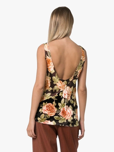 Shop Paco Rabanne Floral Print Blouse In V007 Multicoloured