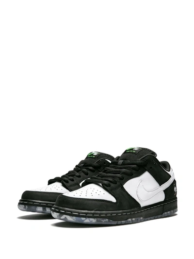 Shop Nike Sb Dunk Low Pro Og Qs "panda Pigeon" Sneakers In Black