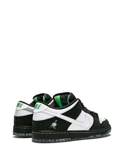 Shop Nike Sb Dunk Low Pro Og Qs "panda Pigeon" Sneakers In Black