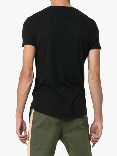 Shop Orlebar Brown Short Sleeved Cotton T-shirt In Black