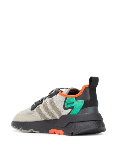 Shop Adidas Originals Nite Jogger Sneakers In Grey