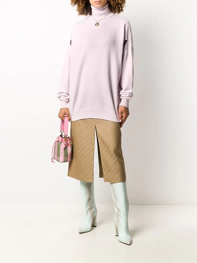 Shop Givenchy Cut-out Knitted Jumper In Pink