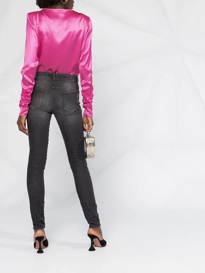 Just Cavalli Logo-plaque Slim Jeans In Black