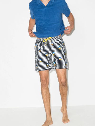 EMBROIDERED DONALD DUCK SWIM SHORTS