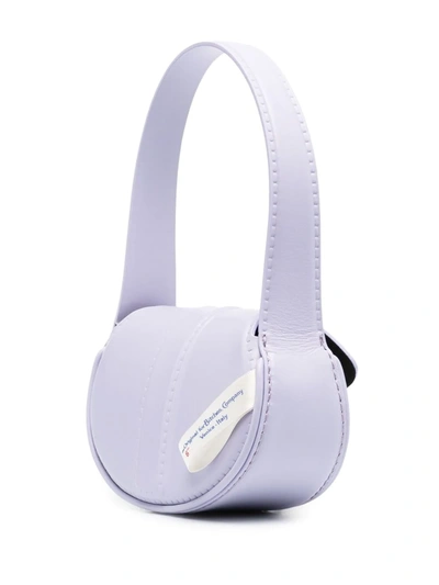 Forbitches Logo-embossed Shoulder Bag In Purple