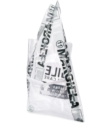 Maison Margiela Fragile Shopper Tote In Black