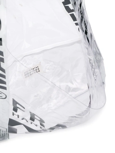 Maison Margiela Fragile Shopper Tote In Black