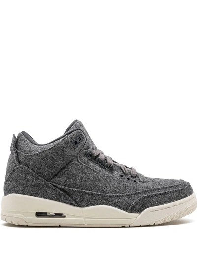 Shop Jordan Air  3 Retro "wool" Sneakers In Grey