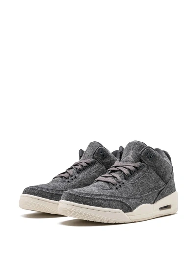 Shop Jordan Air  3 Retro "wool" Sneakers In Grey