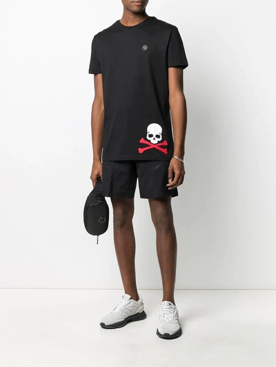 Shop Philipp Plein Skull Print T-shirt In Black