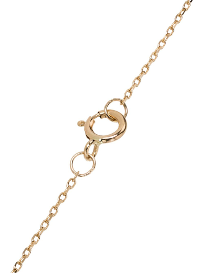 Shop Mateo Crystal Frame Initial Necklace In Yellow Gold
