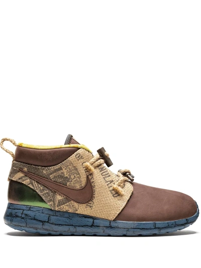 Shop Nike Roshe Run Trollstrike "troll Strike" Sneakers In Brown